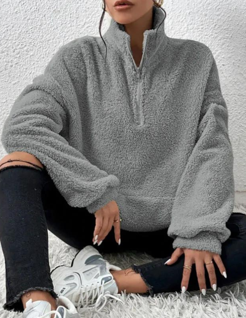 Elfrida | Women's Relaxed Fit Fleece Pullover Jumper