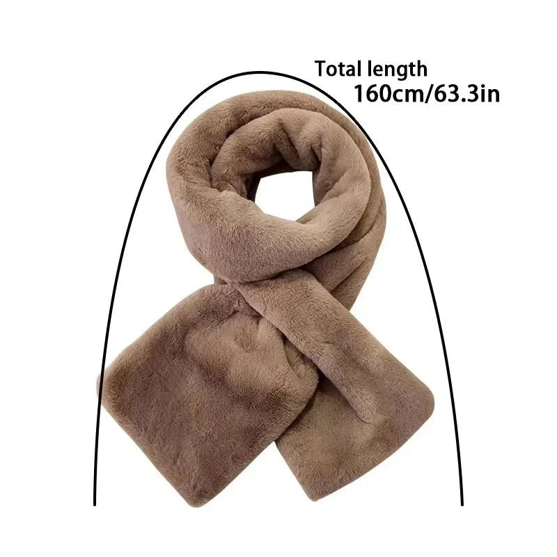 Verbena | Women's Faux Fur Plush Winter Scarf