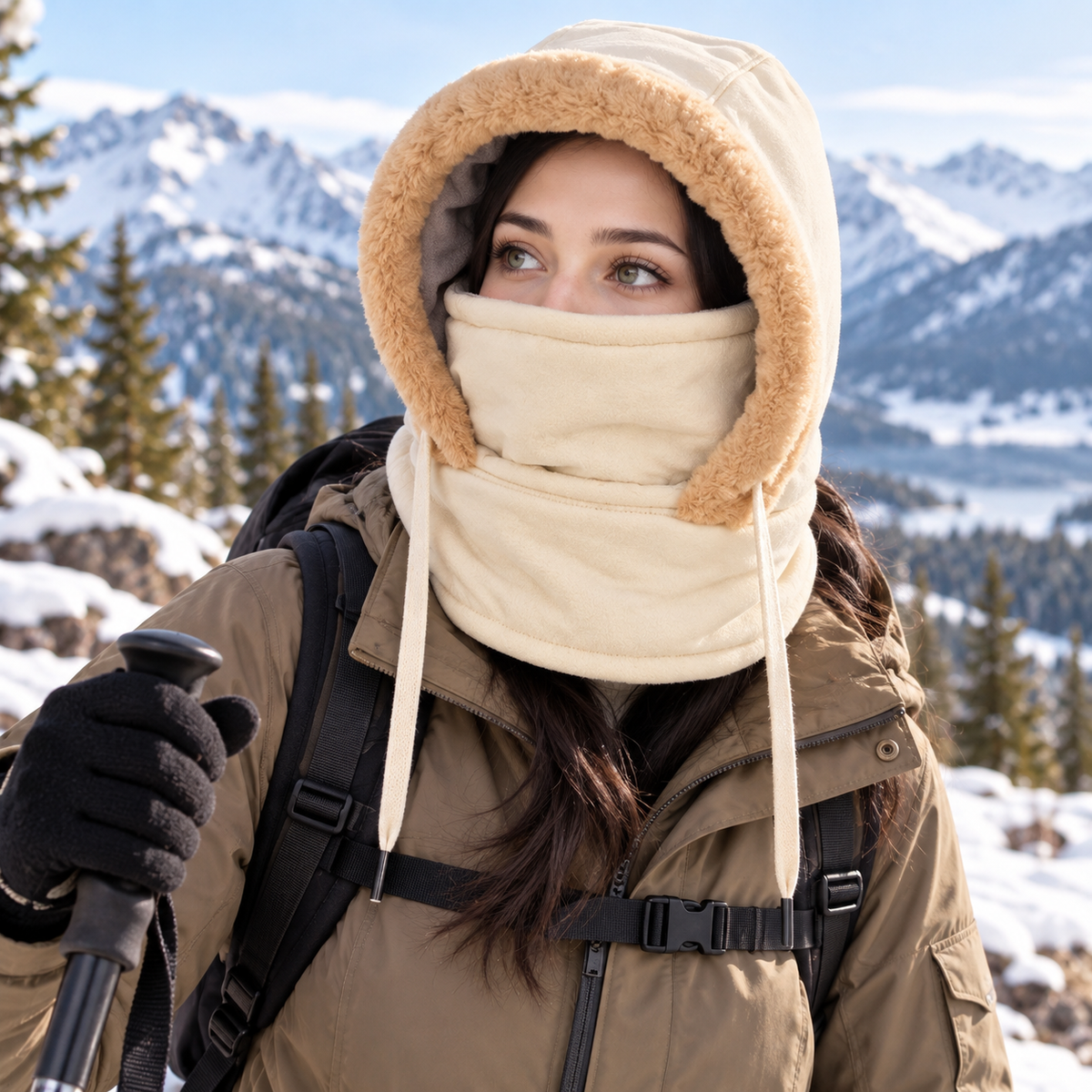 Karin | Windproof Thermal Balaclava with Integrated Face Mask