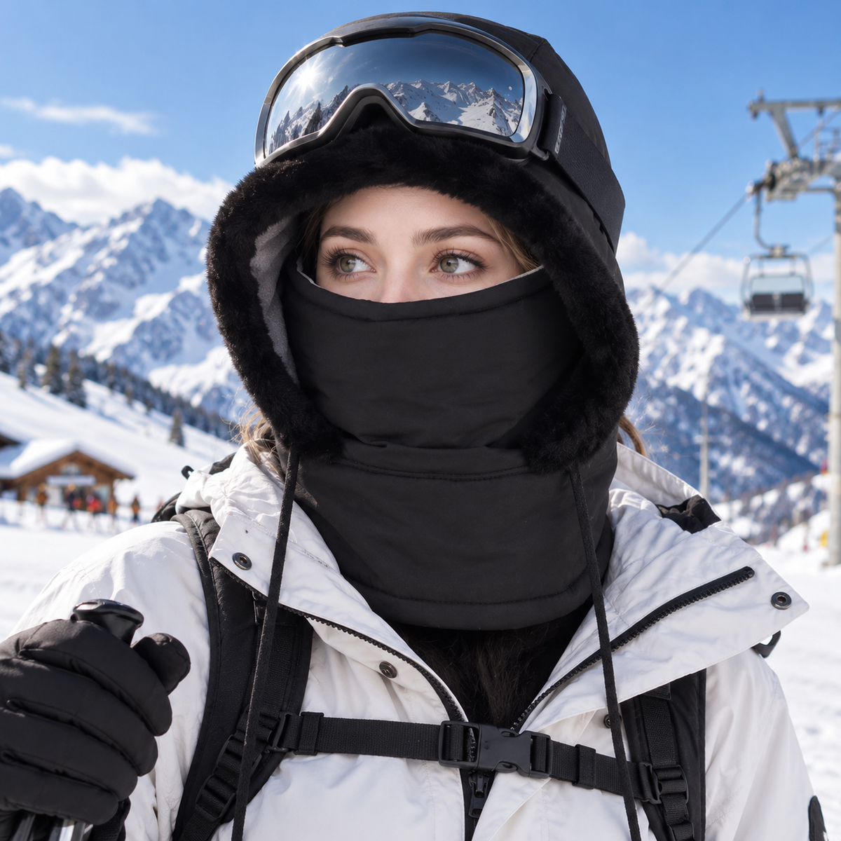 Karin | Windproof Thermal Balaclava with Integrated Face Mask