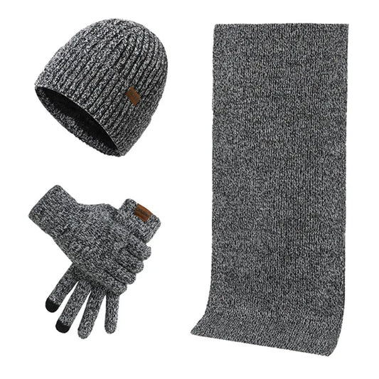 Cadi | Women's Hat, Scarf & Gloves Winter Set – Casual 3-Piece Set