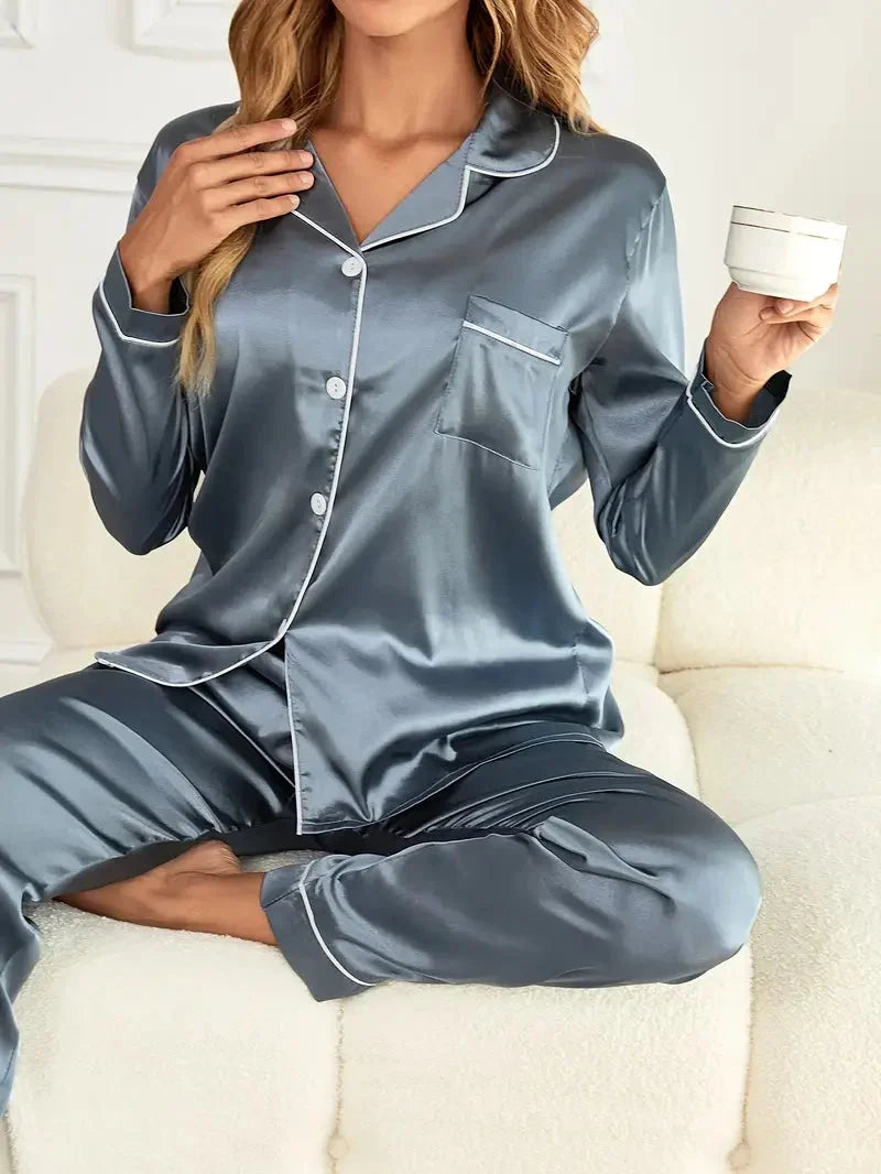 Elena | Satin Pyjama Set