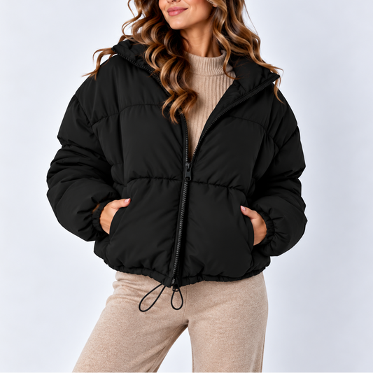 Perdita | Women's Oversized Puffer Jacket with High Collar and Pockets Winter Coat