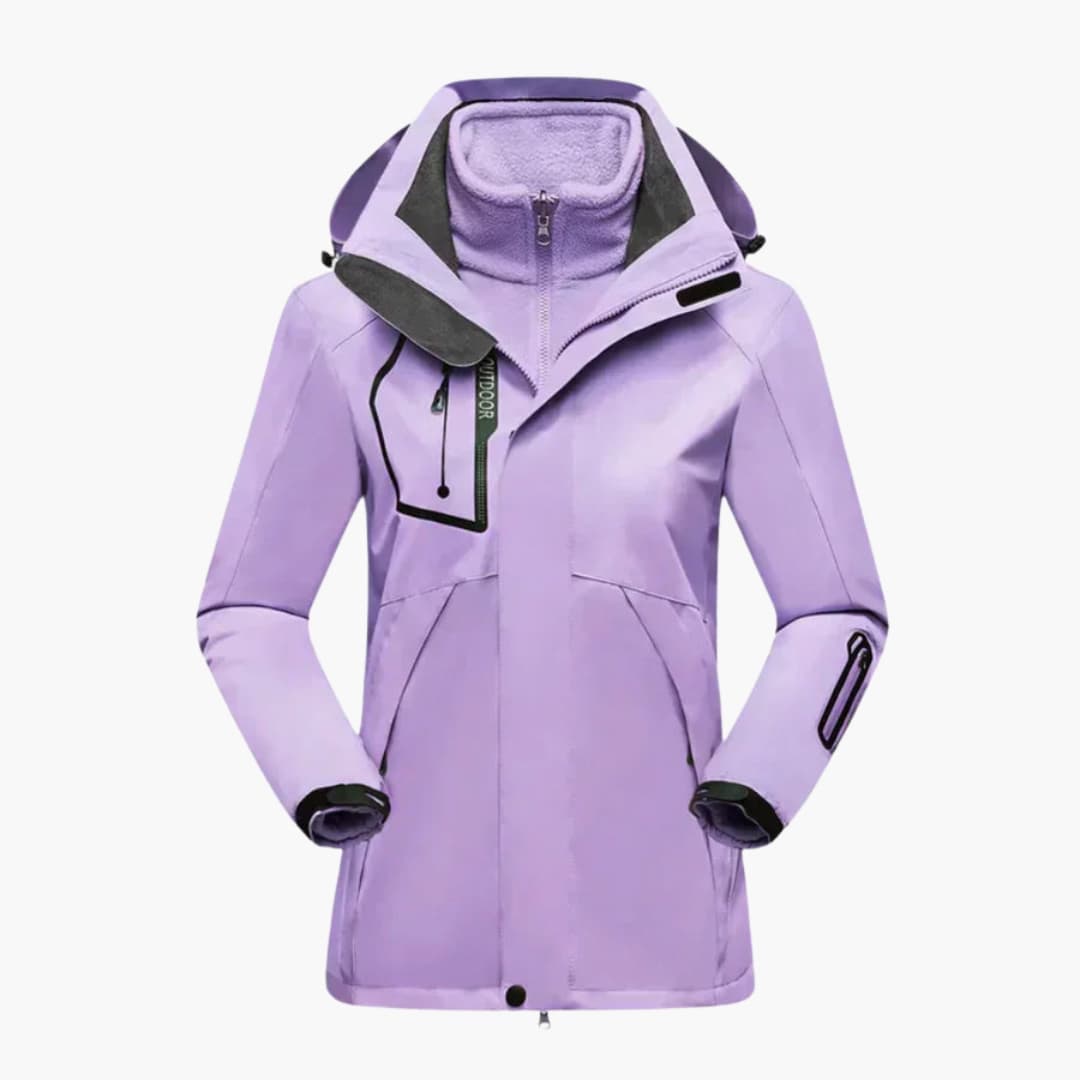 Marit | Women's Ski Jacket with Removable Lining & High Collar