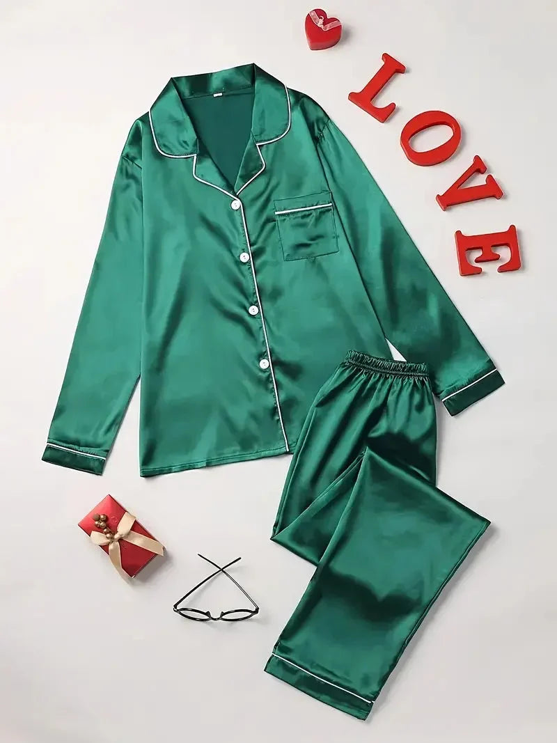 Elena | Satin Pyjama Set