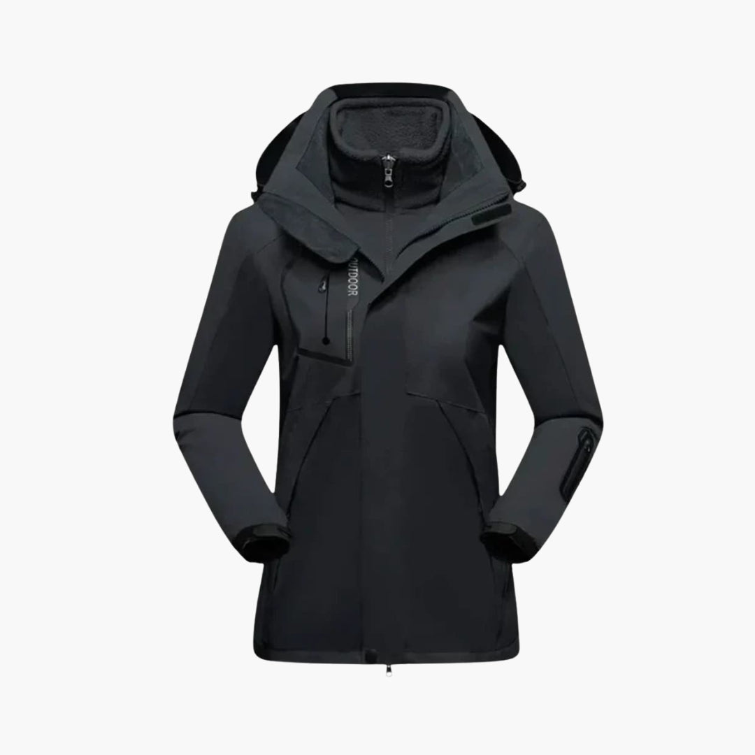 Marit | Women's Ski Jacket with Removable Lining & High Collar
