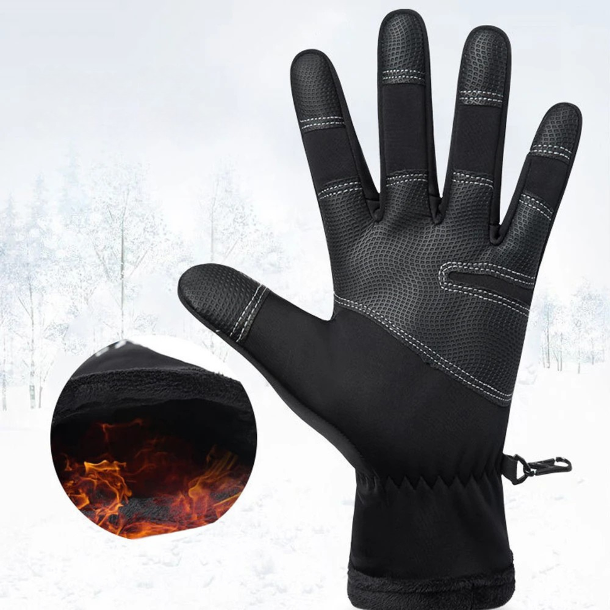 Aisling | Touchscreen Thermal Winter Gloves – Waterproof & Windproof