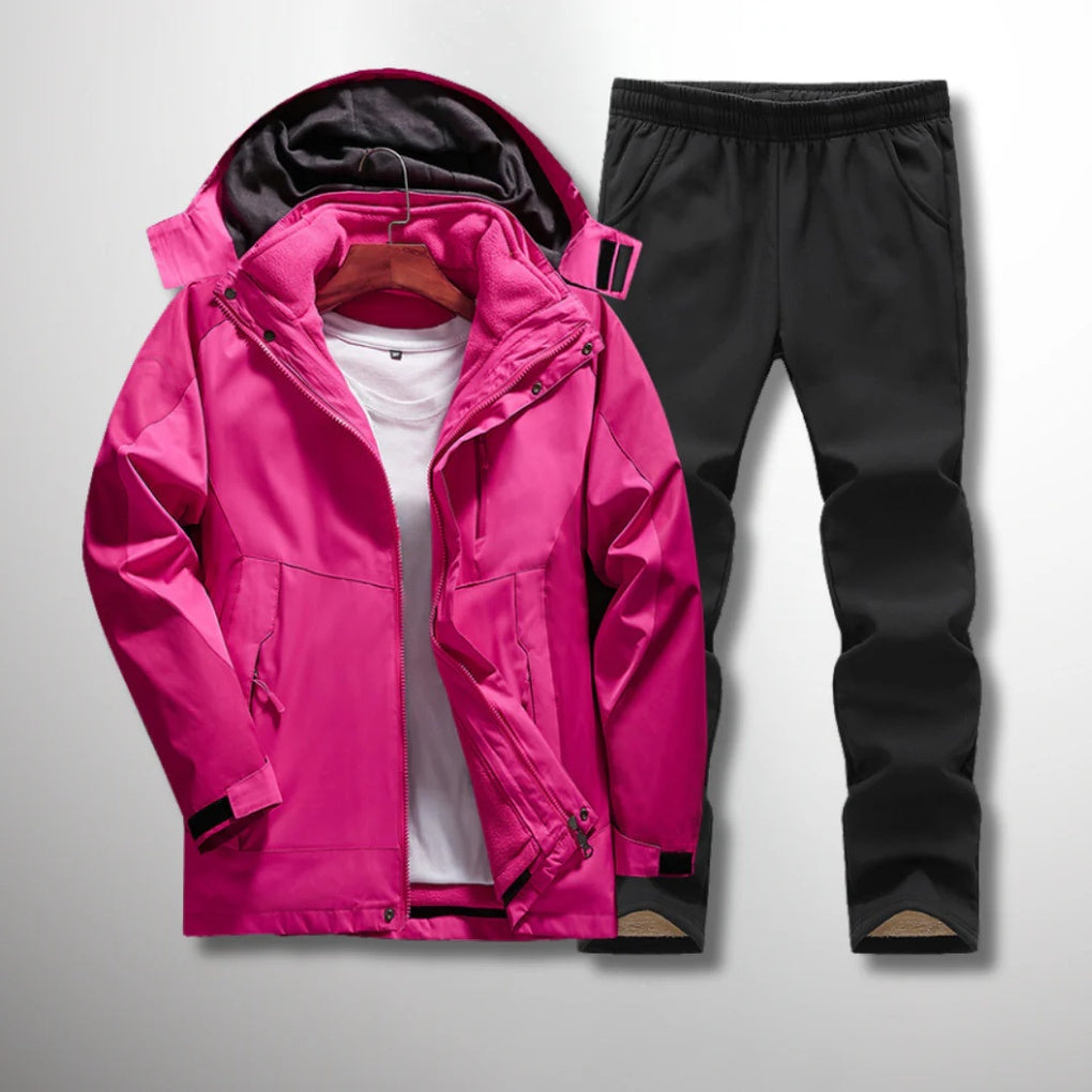 Tilly | Women's 3-in-1 Ski Suit – Hooded Jacket with Zip-In Liner & Trousers