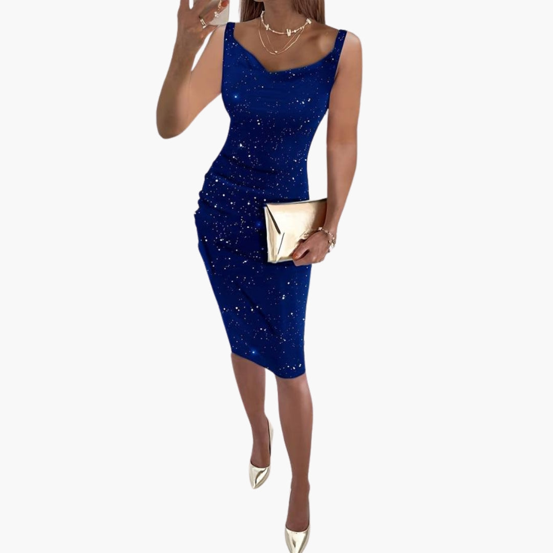 Ophelia | Women's Sparkly Sleeveless Sequin Christmas Party Dress