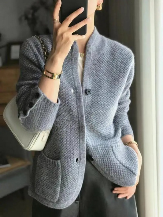 Lucille | Women's Button-Front Cardigan – Soft Classic Fit
