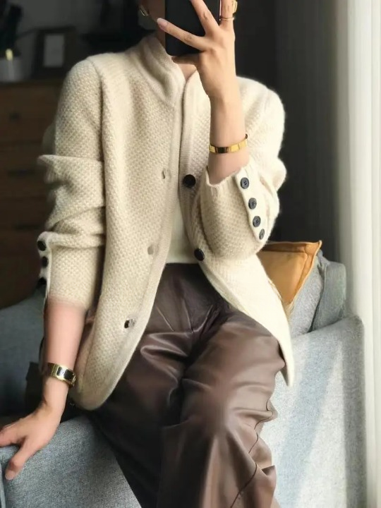 Lucille | Women's Button-Front Cardigan – Soft Classic Fit