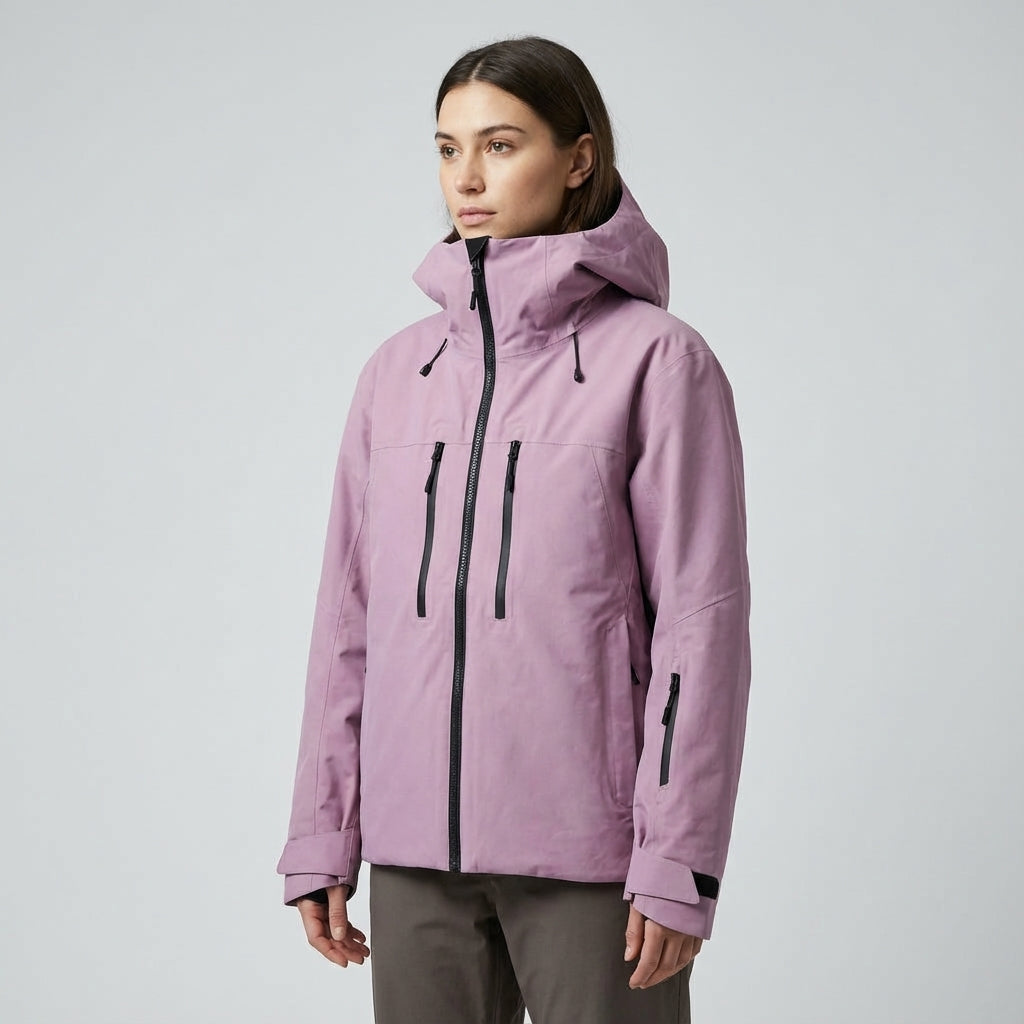 Gwyneth | Women's Sporty Ski Jacket with Hood & Thermal Lining