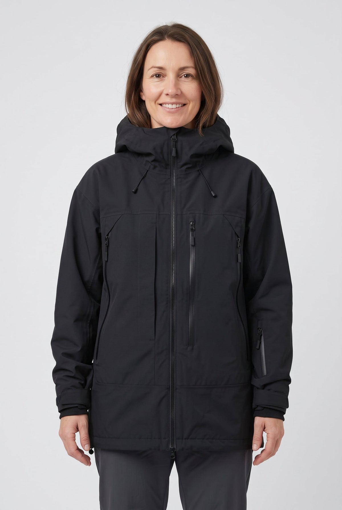 Evie | Women's Oversized Hooded Ski Jacket with Zip Pockets
