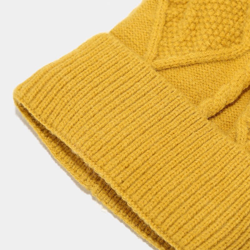 Ebbak | Women's Cable Knit Beanie, Scarf & Touchscreen Gloves Gift Set