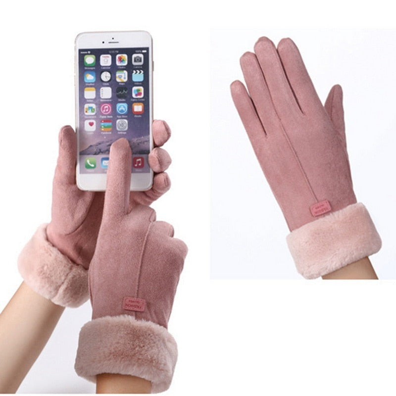 Saskia | Women's Fleece-Lined Touchscreen Winter Gloves