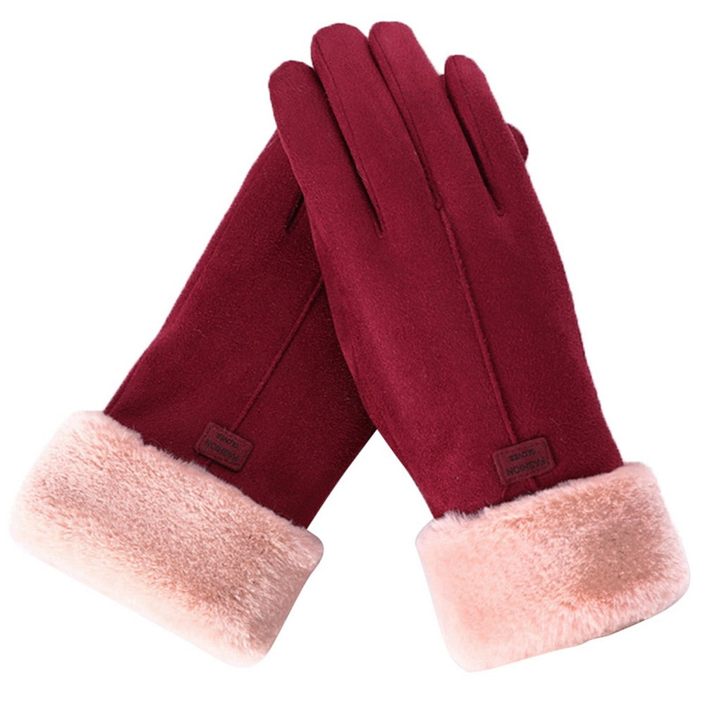 Saskia | Women's Fleece-Lined Touchscreen Winter Gloves