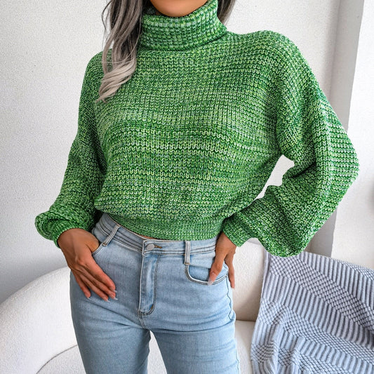 Willa | Women's Ribbed Turtleneck Jumper With Relaxed fit