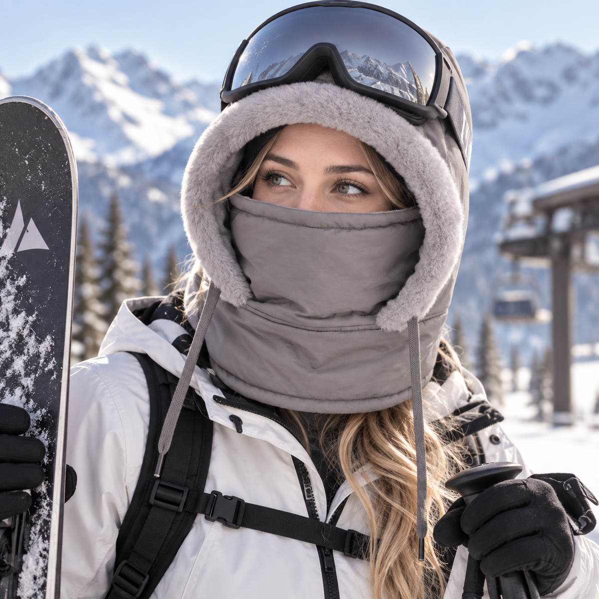 Karin | Windproof Thermal Balaclava with Integrated Face Mask