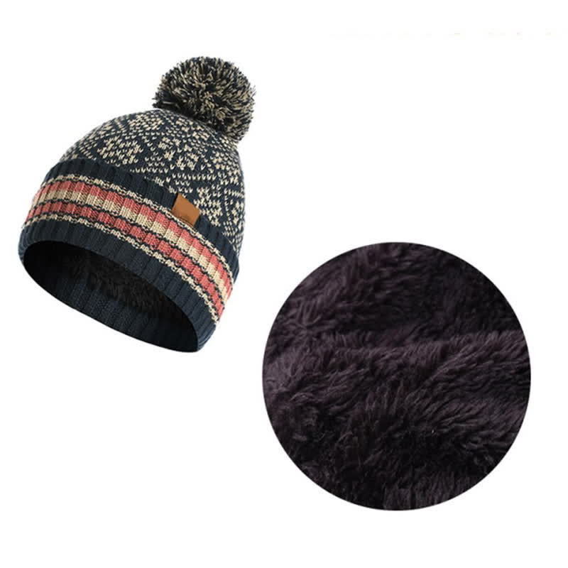Noor | Women's Snowflake Knit Hat, Scarf & Touchscreen Gloves Gift Set