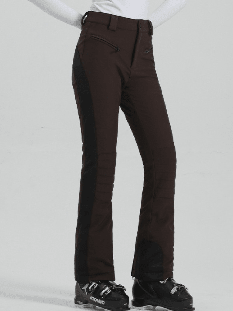 Torunn | Women's High Waisted Skinny Waterproof Ski Trousers with Snow Gaiters