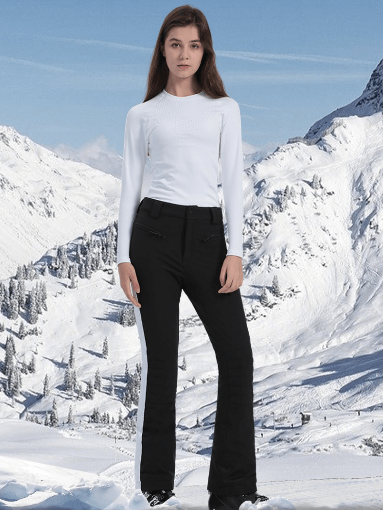 Torunn | Women's High Waisted Skinny Waterproof Ski Trousers with Snow Gaiters