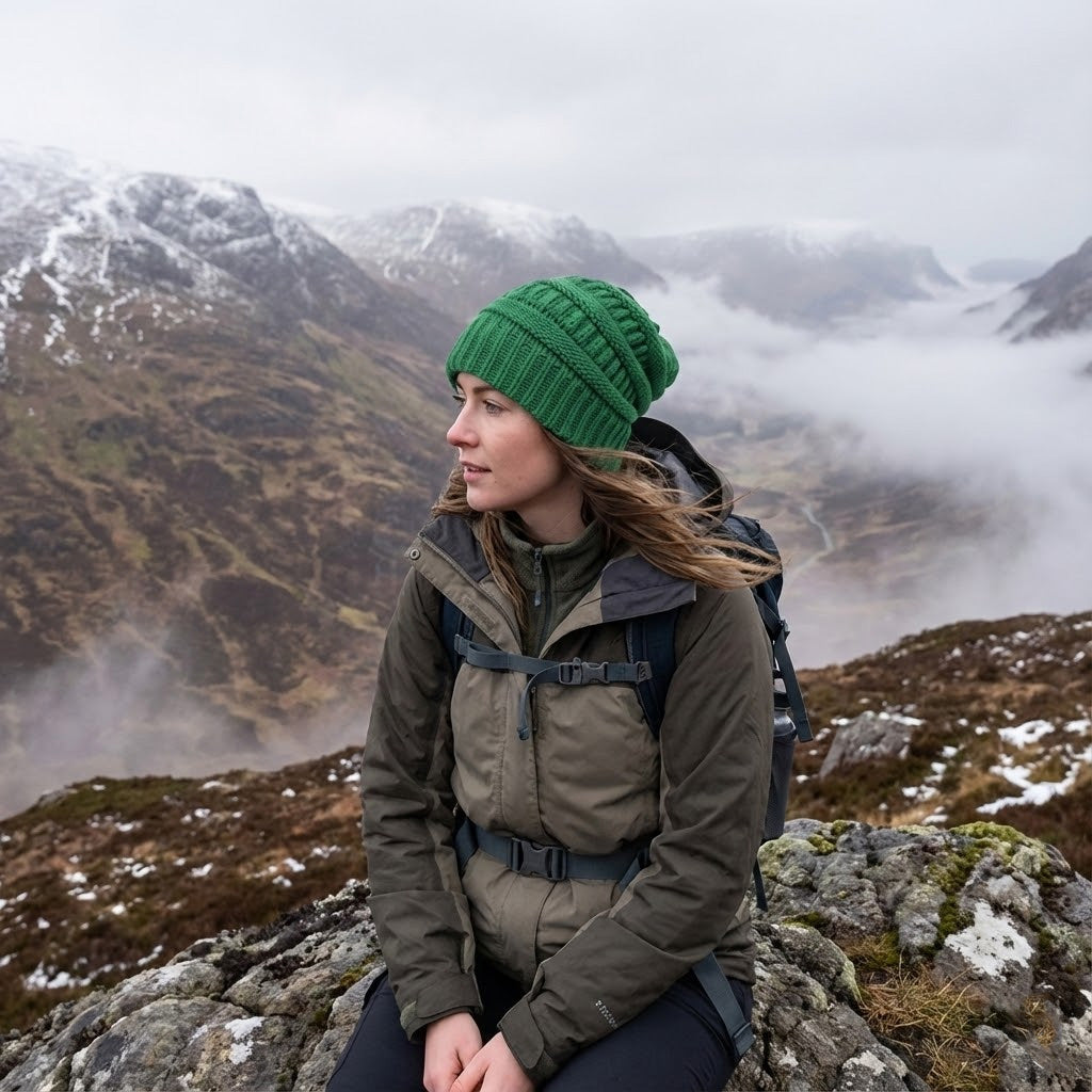 Ebba | Women's Fleece-Lined Cable Knit Winter Beanie
