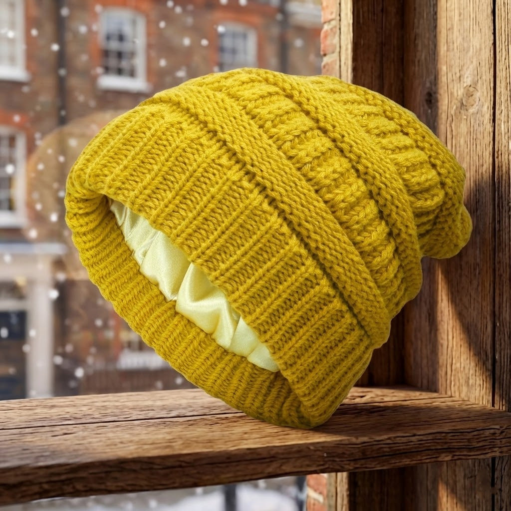 Ebba | Women's Fleece-Lined Cable Knit Winter Beanie