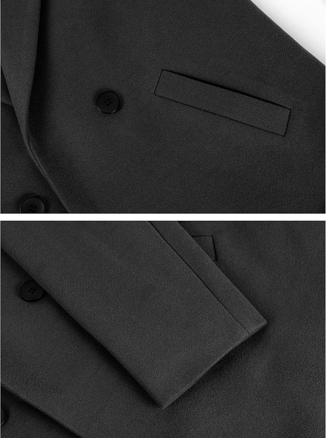 Clarice | Women's Double-Breasted Longline Coat with Notch Lapels