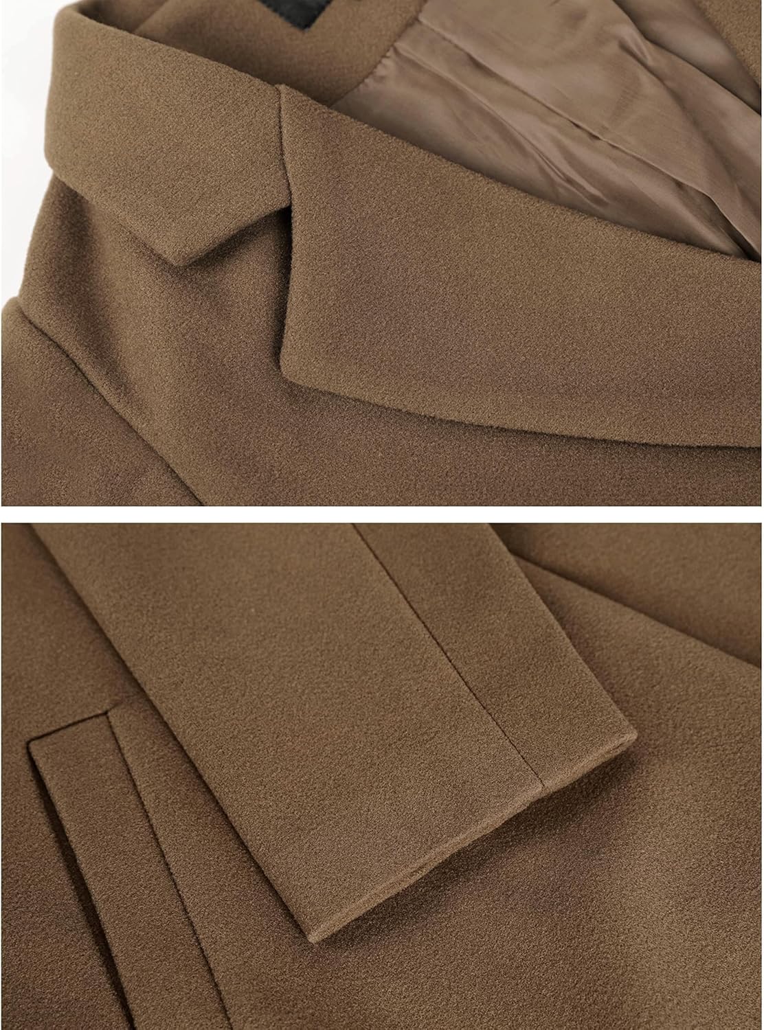 Clarice | Women's Double-Breasted Longline Coat with Notch Lapels