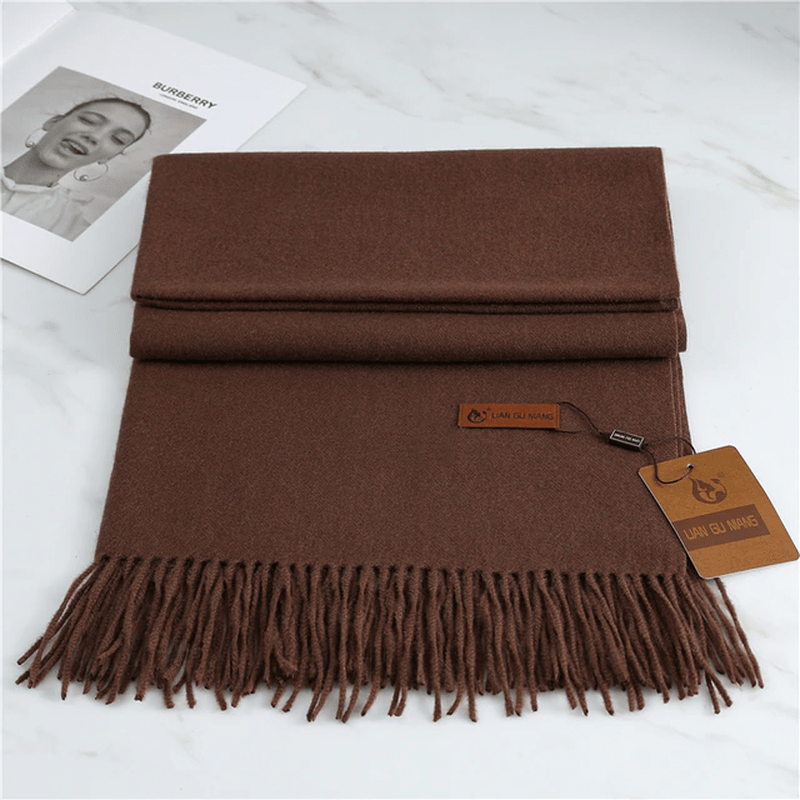 Thomasina | Women's Large Tassel Scarf – Soft Winter Wrap