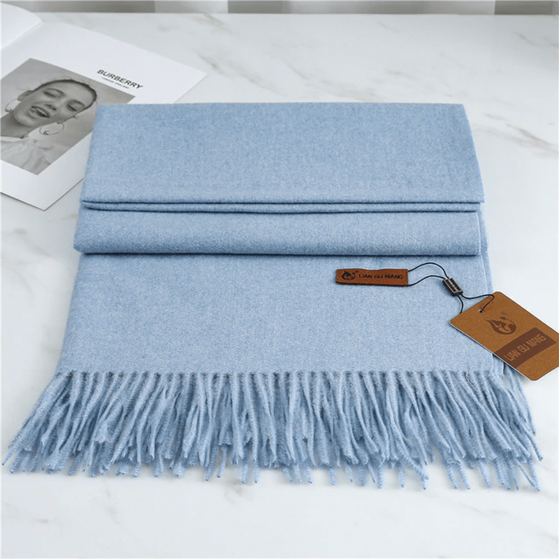 Thomasina | Women's Large Tassel Scarf – Soft Winter Wrap