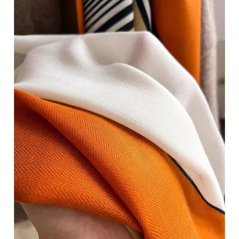 Dilys | Women's Oversized Wool & Cotton Blend Scarf