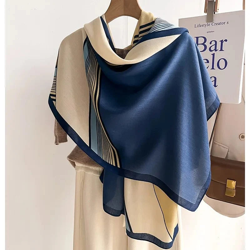 Dilys | Women's Oversized Wool & Cotton Blend Scarf