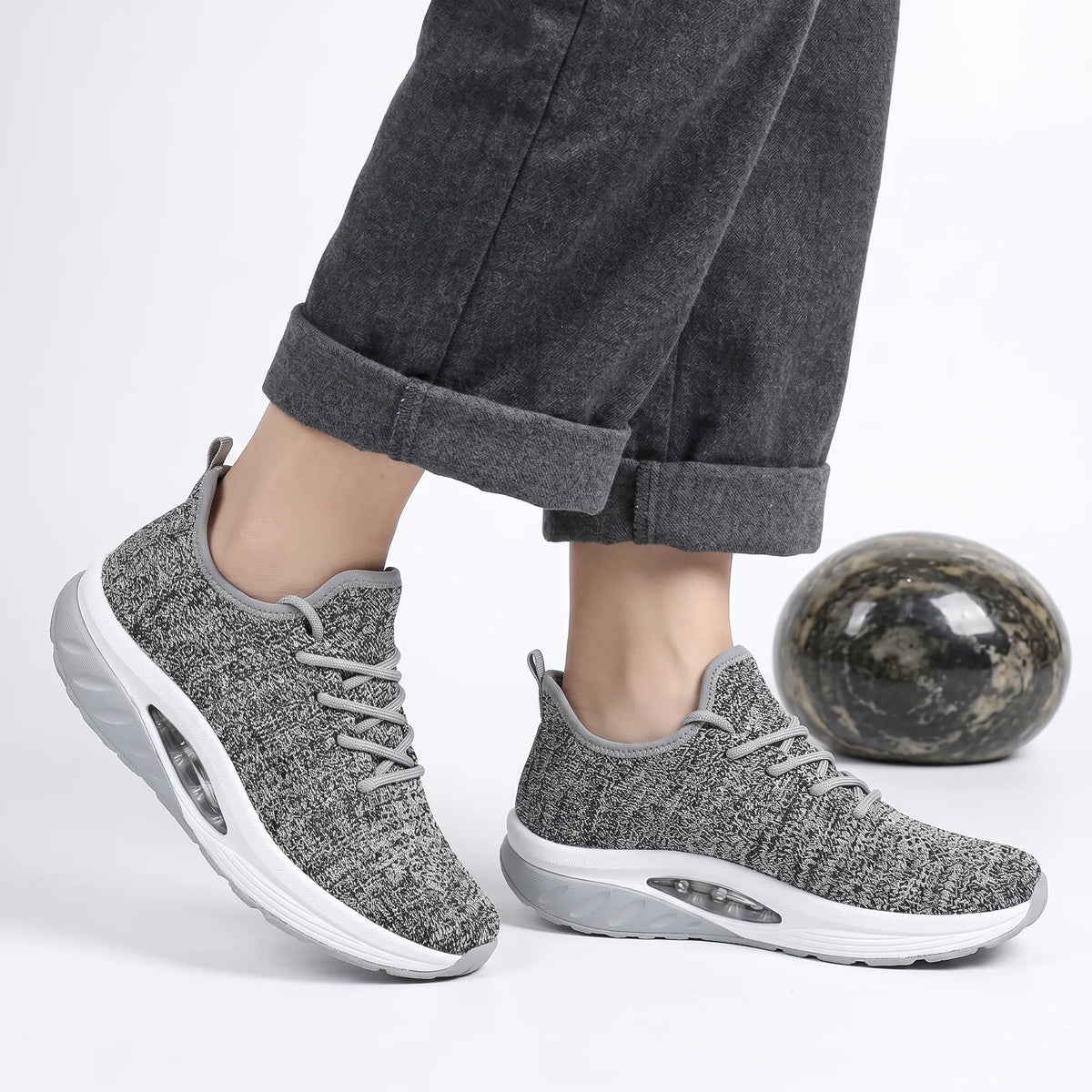 Perrie | Women's Lightweight Breathable Lace-Up Running Shoes with Cushioned Air Sole