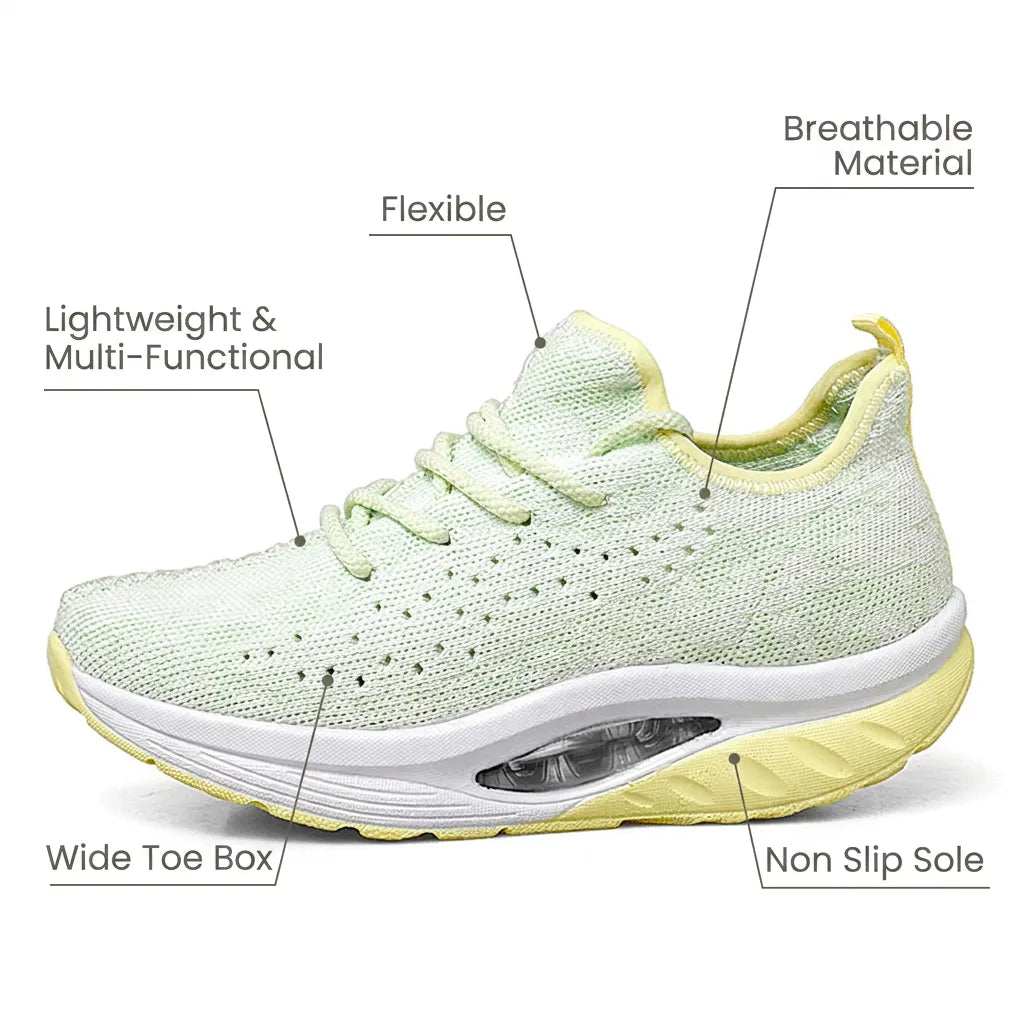 Perrie | Women's Lightweight Breathable Lace-Up Running Shoes with Cushioned Air Sole