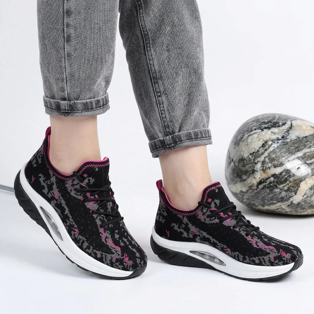 Perrie | Women's Lightweight Breathable Lace-Up Running Shoes with Cushioned Air Sole