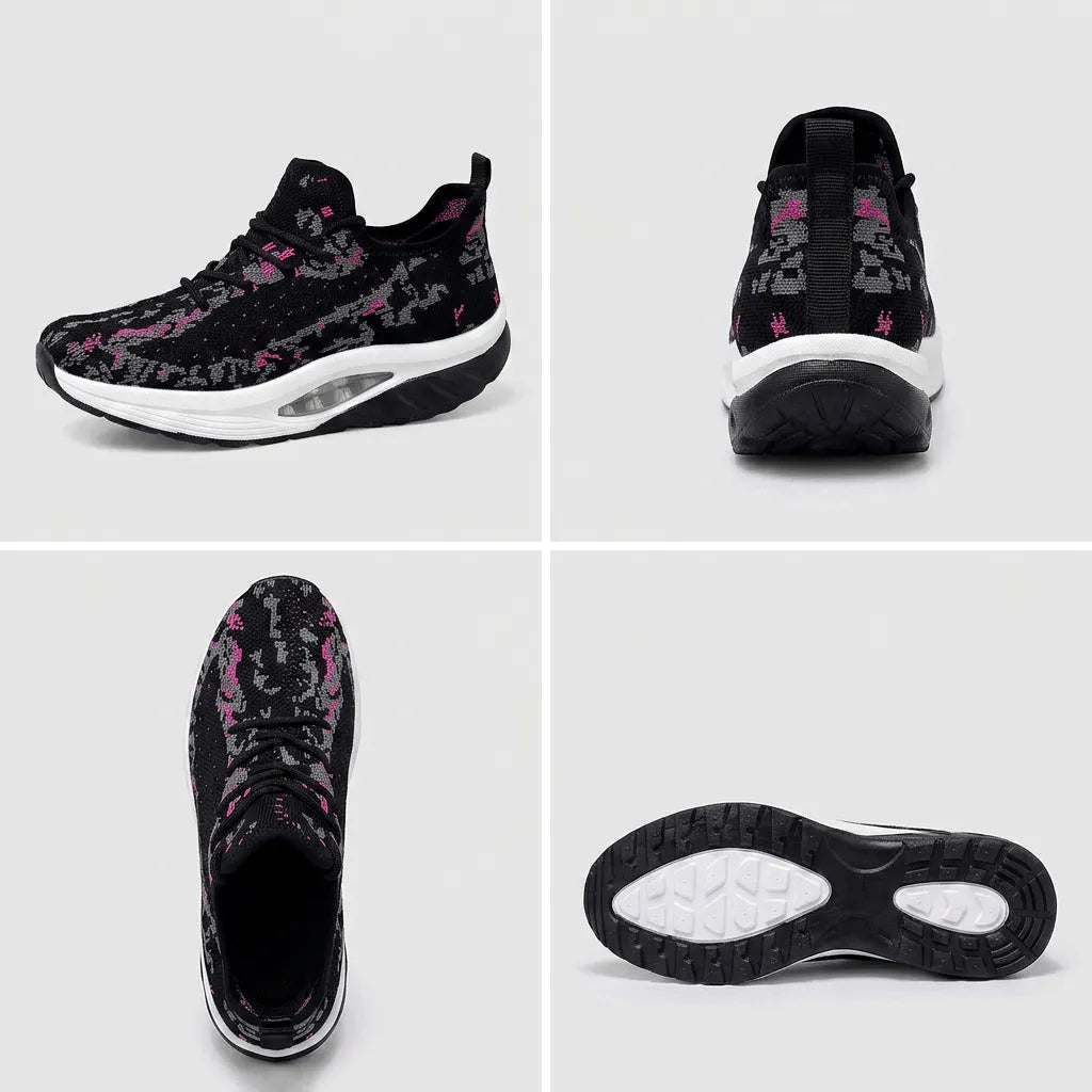 Perrie | Women's Lightweight Breathable Lace-Up Running Shoes with Cushioned Air Sole