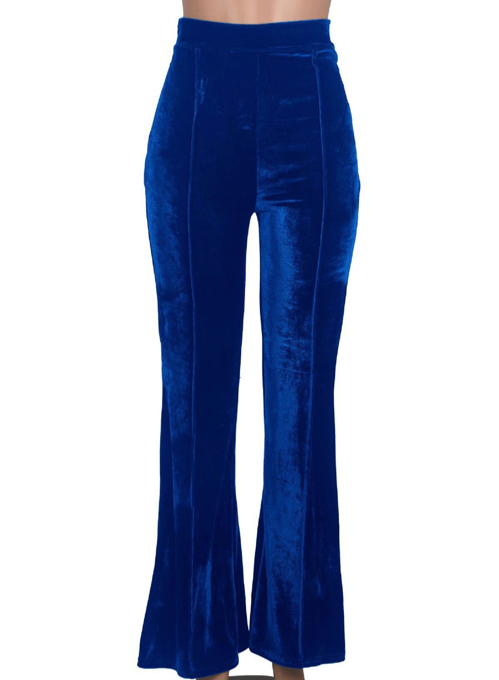 Elsbeth | Women's Velvet Wide Leg Trousers – Relaxed Flowing Fit