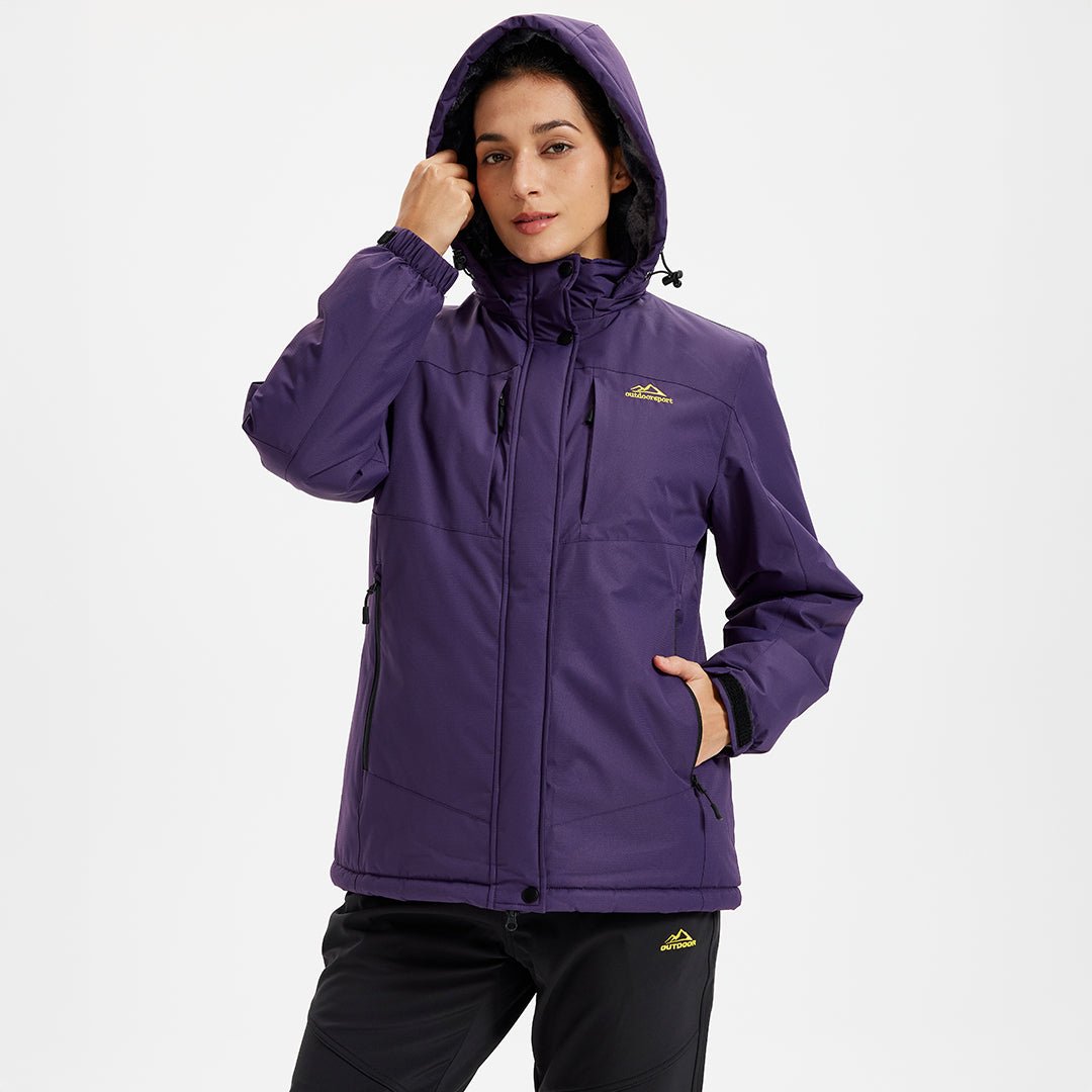 Oriel | Women's Insulated Waterproof Ski Jacket with Detachable Hood