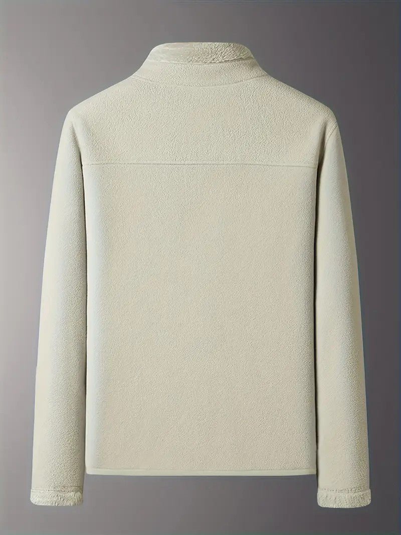 Delyth | Women's Reversible Fluffy Winter Jacket with Stand Collar